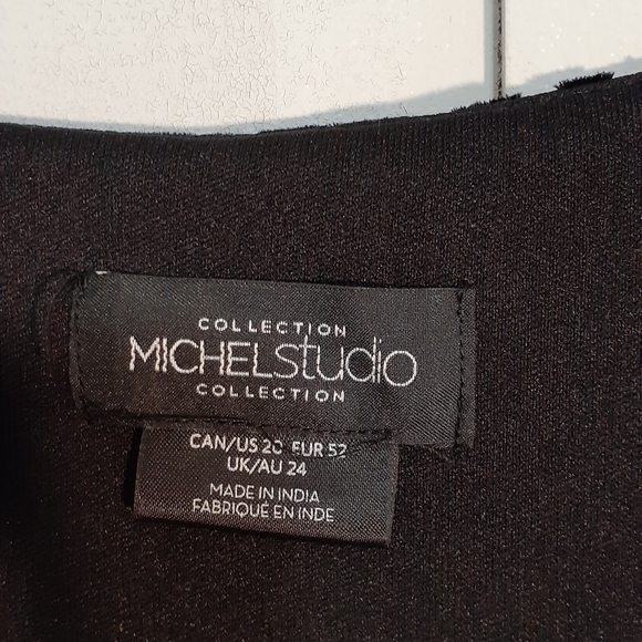 Sz 20 Embossed Velveteen Evening Dress - Picture 6 of 6